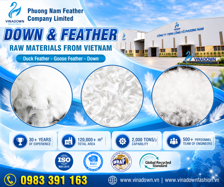 PHUONG NAM FEATHER COMPANY LIMITED - FEATHER MATERIALS